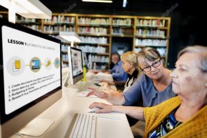 Depositphotos 114253982 Stock Photo Senyor People In Computer Class