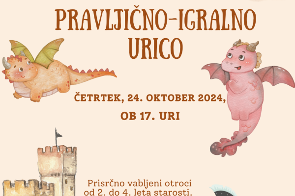 Pravljično-igralna urica za otroke od 2. do 4. leta (Grosuplje)