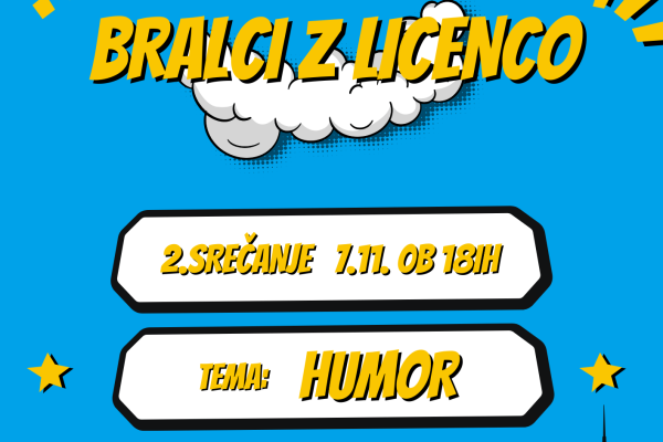 Bralci z licenco, 2. srečanje bralnega kluba za najstnike (Grosuplje)