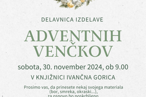 Ustvarjalna delavnica venčkov (Ivančna Gorica)