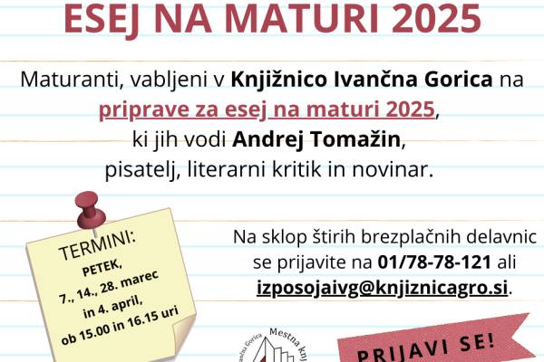 Esej na maturi (Ivančna Gorica)