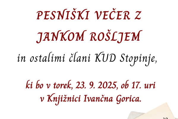 Pesniški večer (Ivančna Gorica)