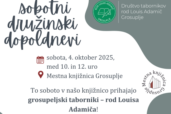 Sobotno družinsko dopoldne s taborniki (Grosuplje)