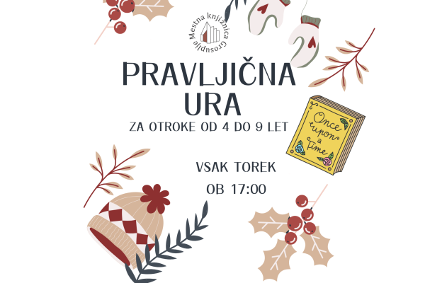 Pravljična ura za otroke od 4. do 9. leta